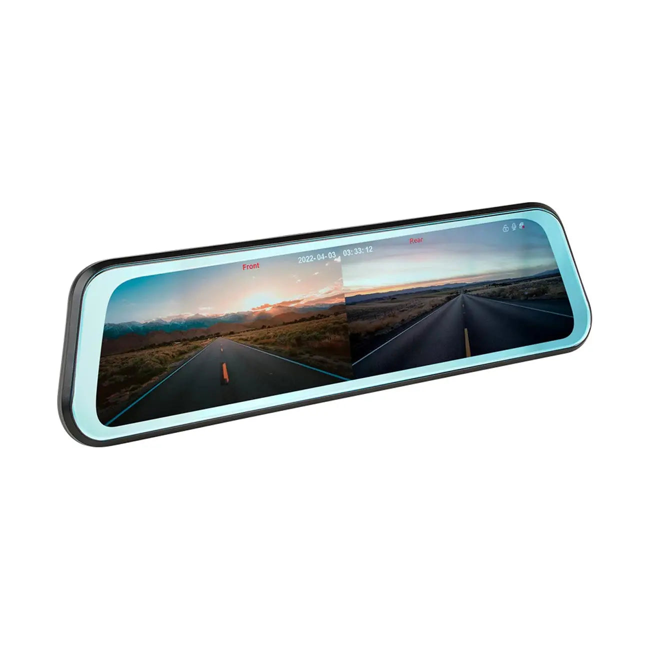 Installation Solution Mirror With Front/rear View Camera With 9.66" Monitor And Dvr Nippon