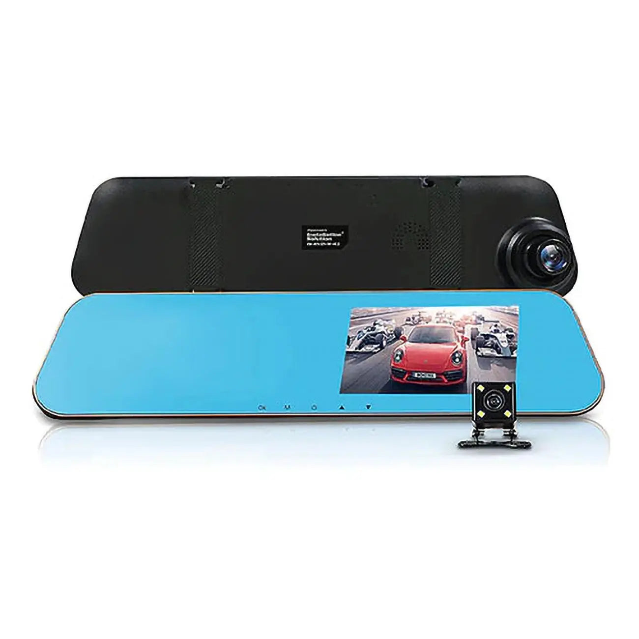 Installation Solution Mirror With Front/rear View Cameras With 4.3" Monitor And Dvr Nippon