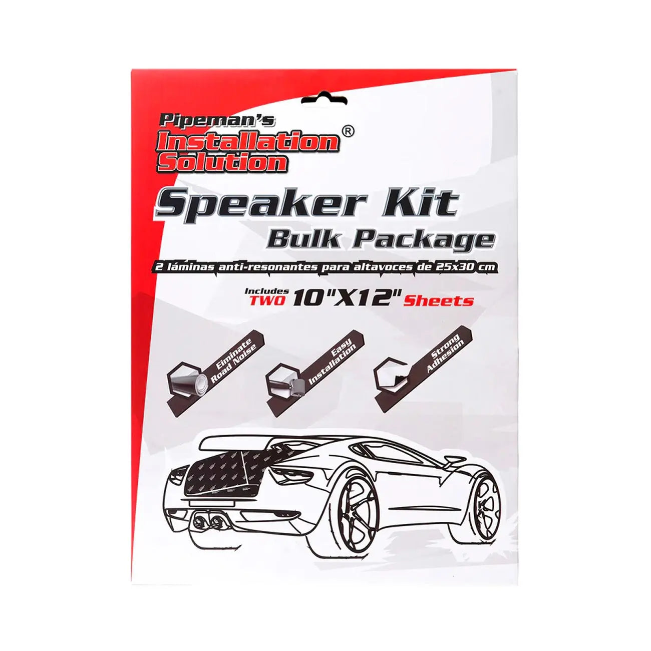 Installation Solution Sound Dampening Mat Speaker Kit - (2) 10" X 12" Sheets Nippon