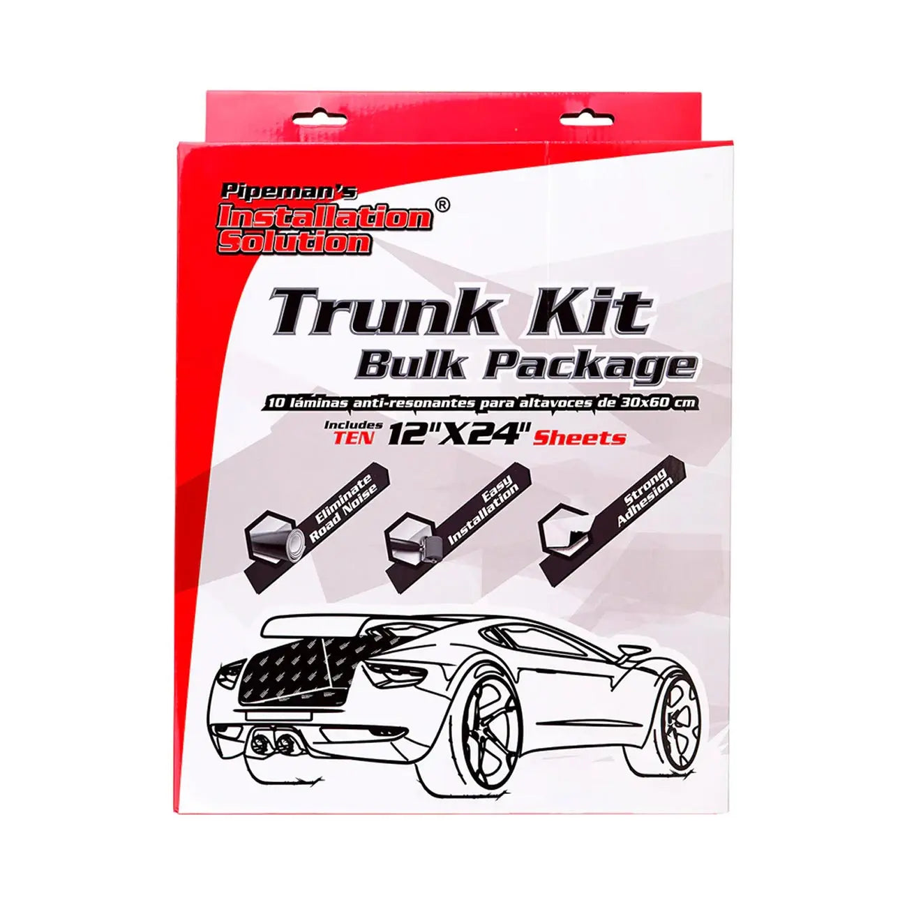 Installation Solution Sound Dampening Mat Trunk Kit - (10) 12" X 24" Sheets Nippon
