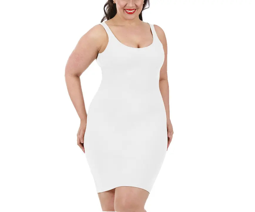 InstantFigure Slip Tank Dress Curvy Shapewear InstantFigure
