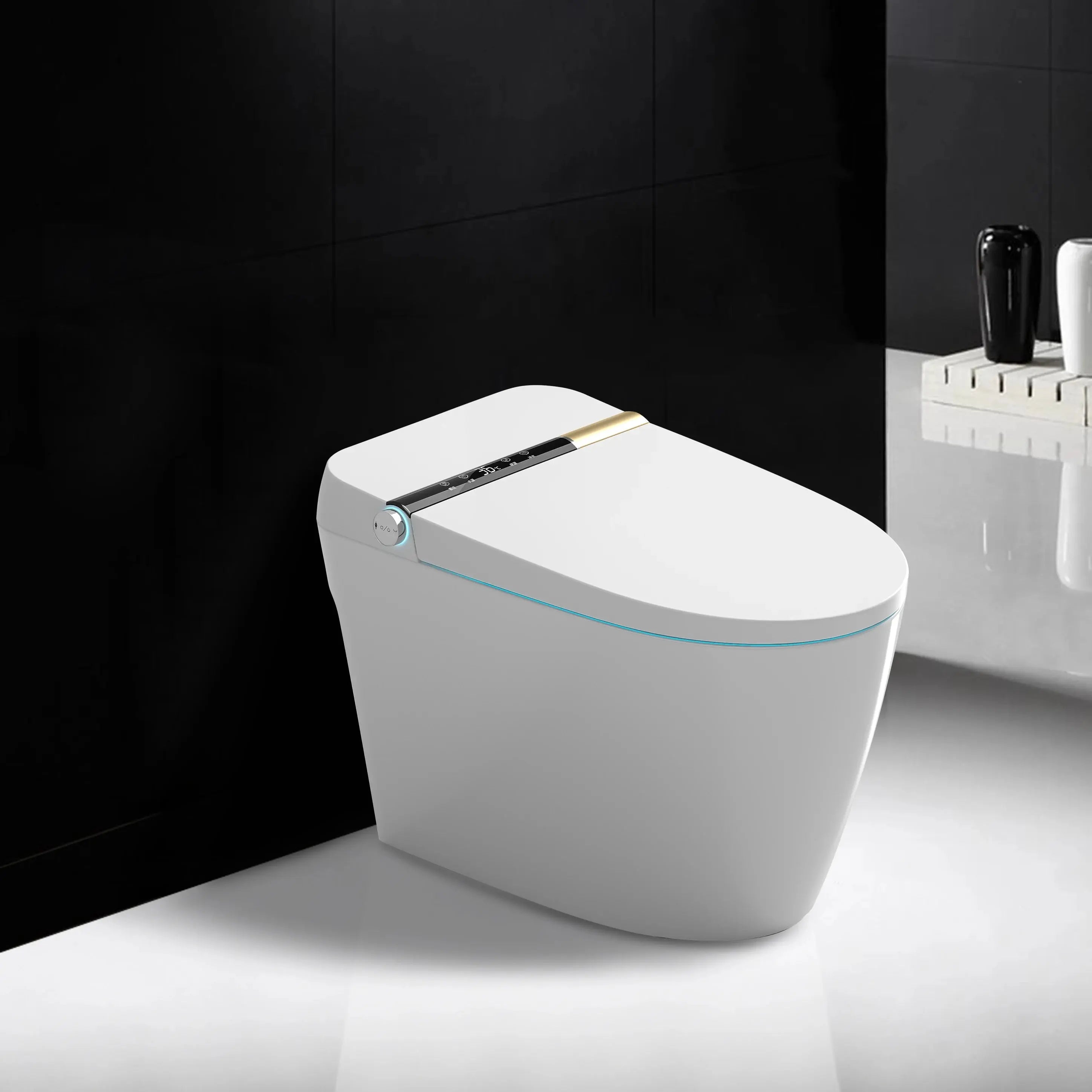 Intelligent Sanitary Ware WC  Water Closet Bathroom Ceramic Floor Mounted Automatic Seat Electric Smart Toilet Bowl GreatEagleInc