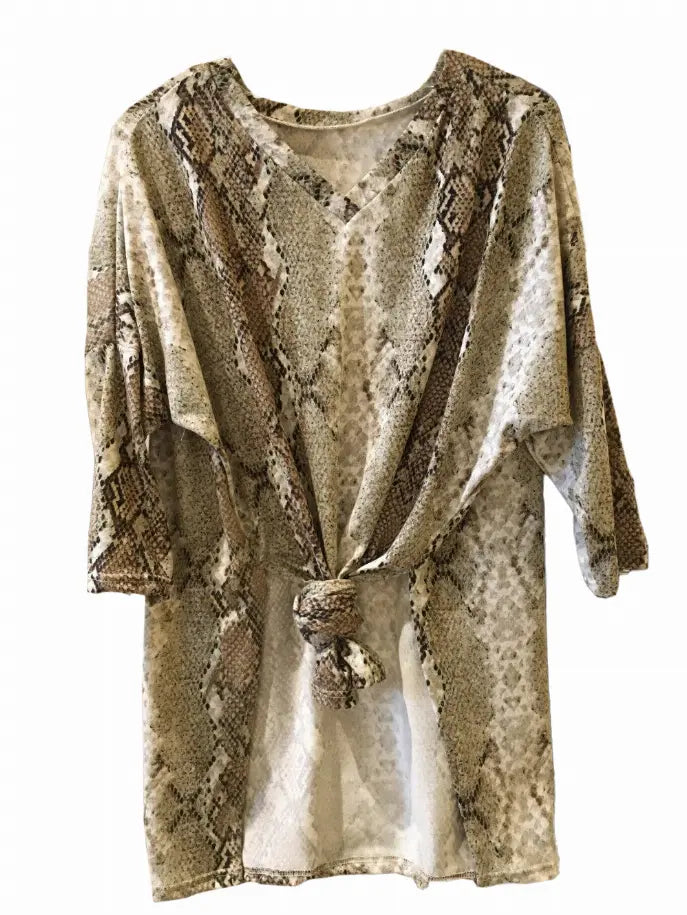 Into The Wild V-neck Animal Tunic Tru Luv