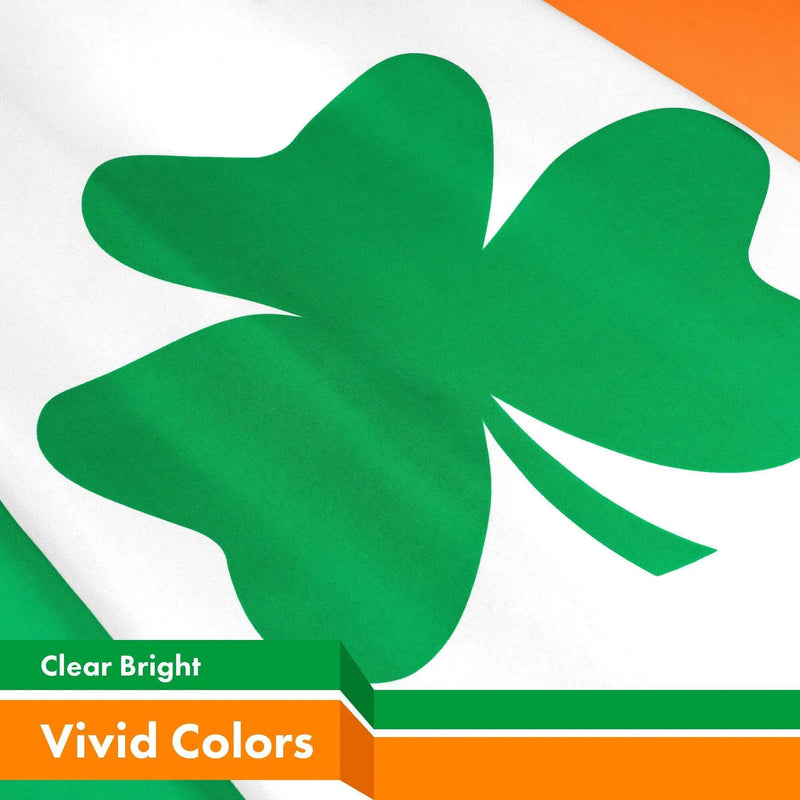 Ireland SHAMROCK Irish Flag 3x5 Ft 10-Pack 150D Printed Polyester By G128 G128