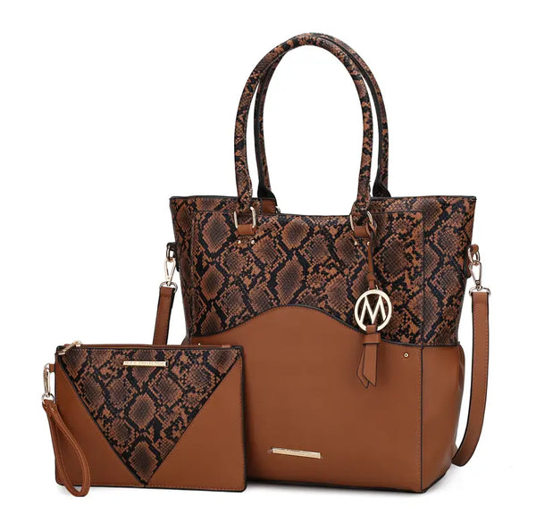 Iris Vegan Leather Women's Tote Handbag MKF Colletion by Mia K.