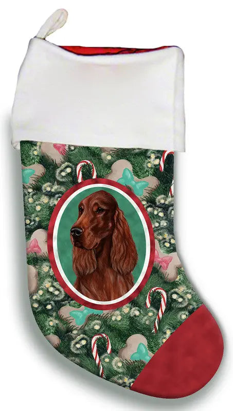 Irish Setter - Best of Breed Christmas Stocking Best of Breed