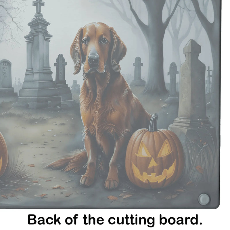 Irish Setter Spooky Halloween Glass Cutting Board Caroline's Treasures