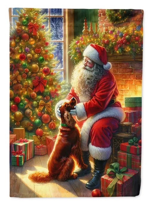 Irish Setter and Santa Claus Garden Flag Caroline's Treasures