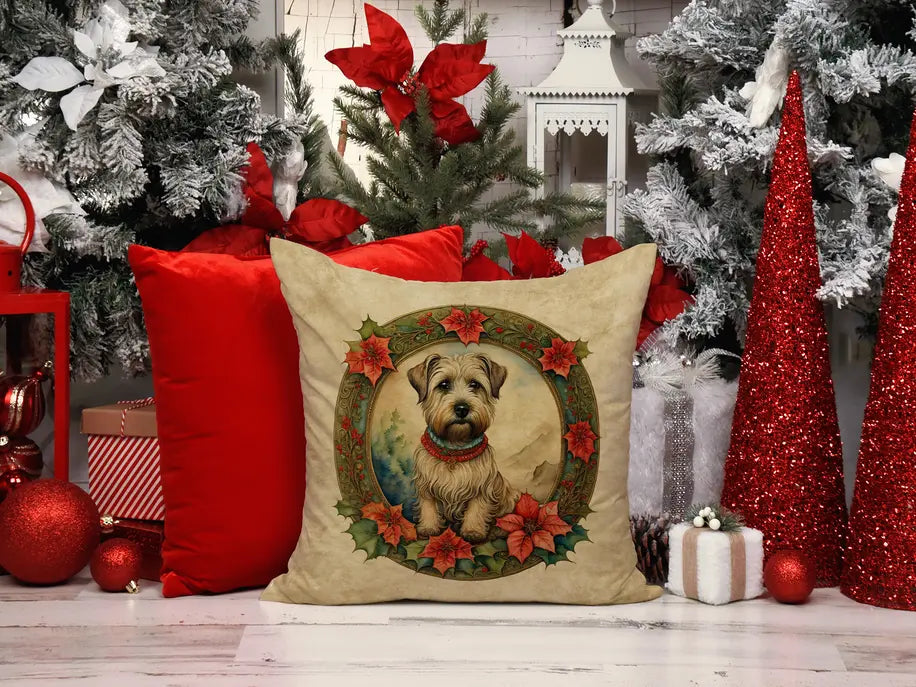 Irish Terrier Christmas Flowers Pair of Pot Holders Caroline's Treasures