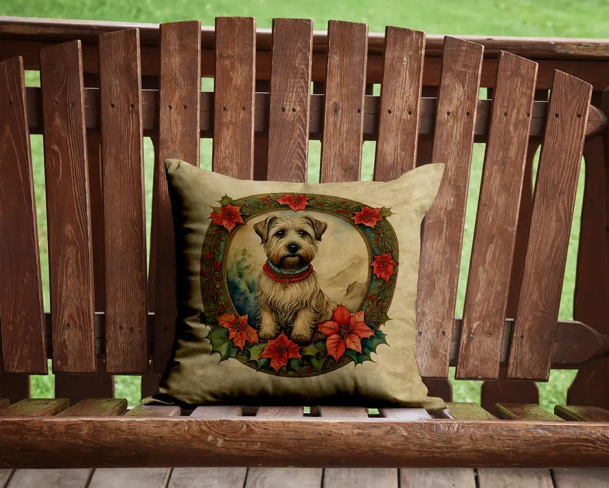 Irish Terrier Christmas Flowers Pair of Pot Holders Caroline's Treasures