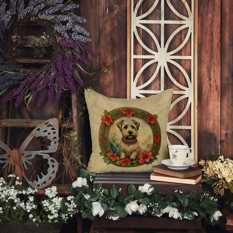 Irish Terrier Christmas Flowers Pair of Pot Holders Caroline's Treasures