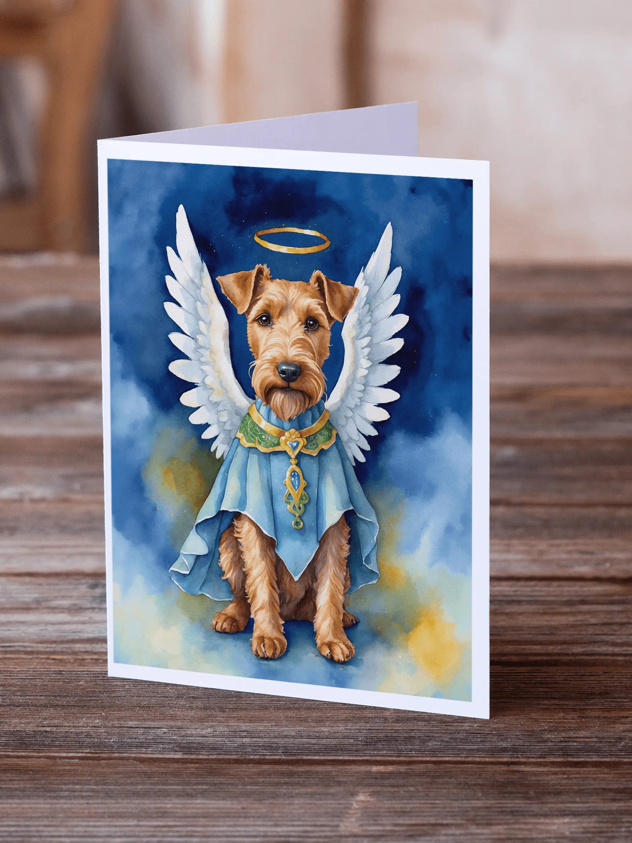 Irish Terrier My Angel Greeting Cards Pack of 8 Caroline's Treasures