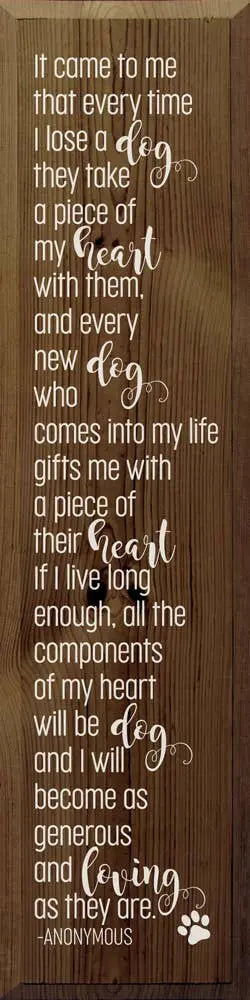 It Came to Me with Paw Print Wood Sign Sawdust City