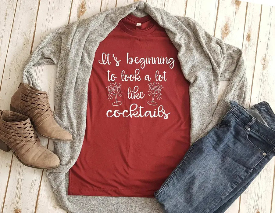 It's beginning to look a lot like cocktails Unisex Shirt BLN Designs