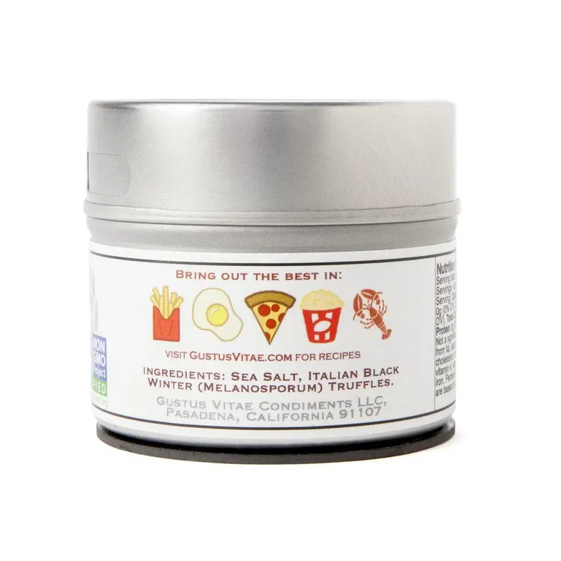 Italian Black Winter Truffle Sea Salt Gustus Vitae