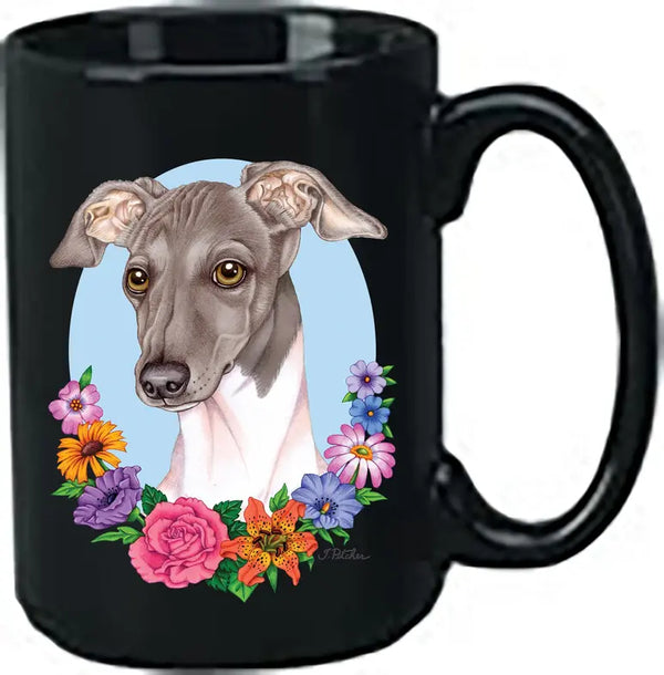Italian Greyhound - Best of Breed Ceramic 15oz Coffee Black Mug Best of Breed