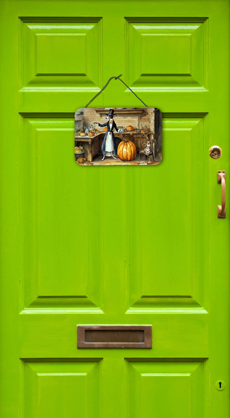 Italian Greyhound Fall Kitchen Pumpkins Wall or Door Hanging Prints Caroline's Treasures