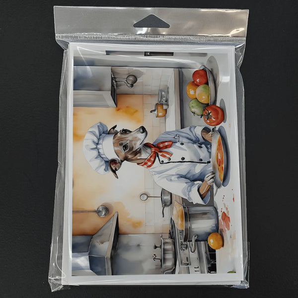 Italian Greyhound The Chef Greeting Cards Pack of 8 Caroline's Treasures