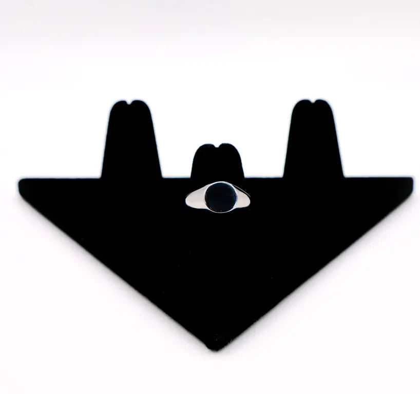 Italian Oval Silver Ring Maskup Corporation