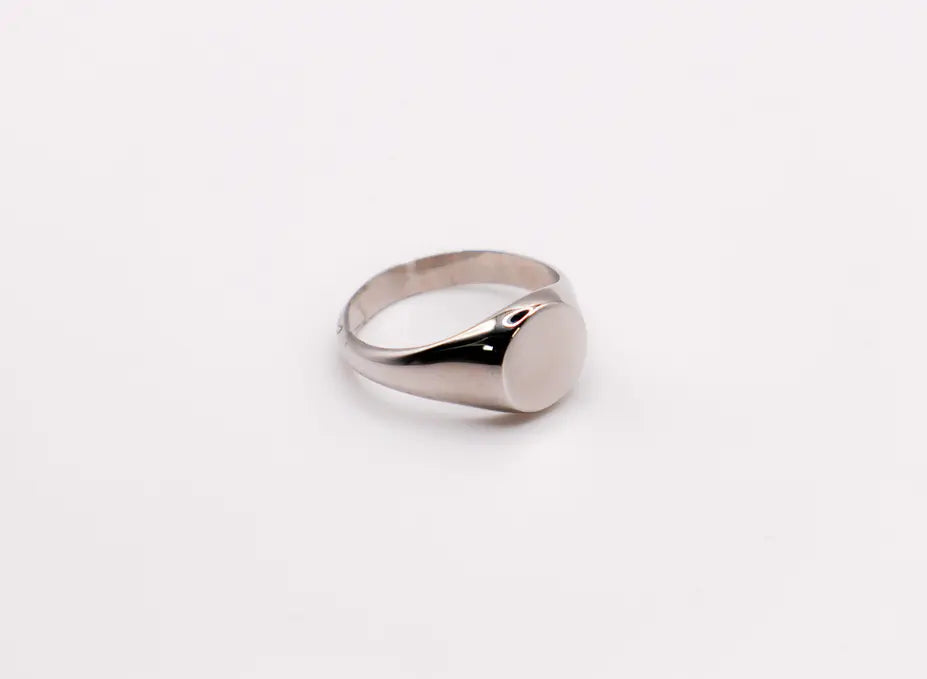 Italian Oval Silver Ring Maskup Corporation