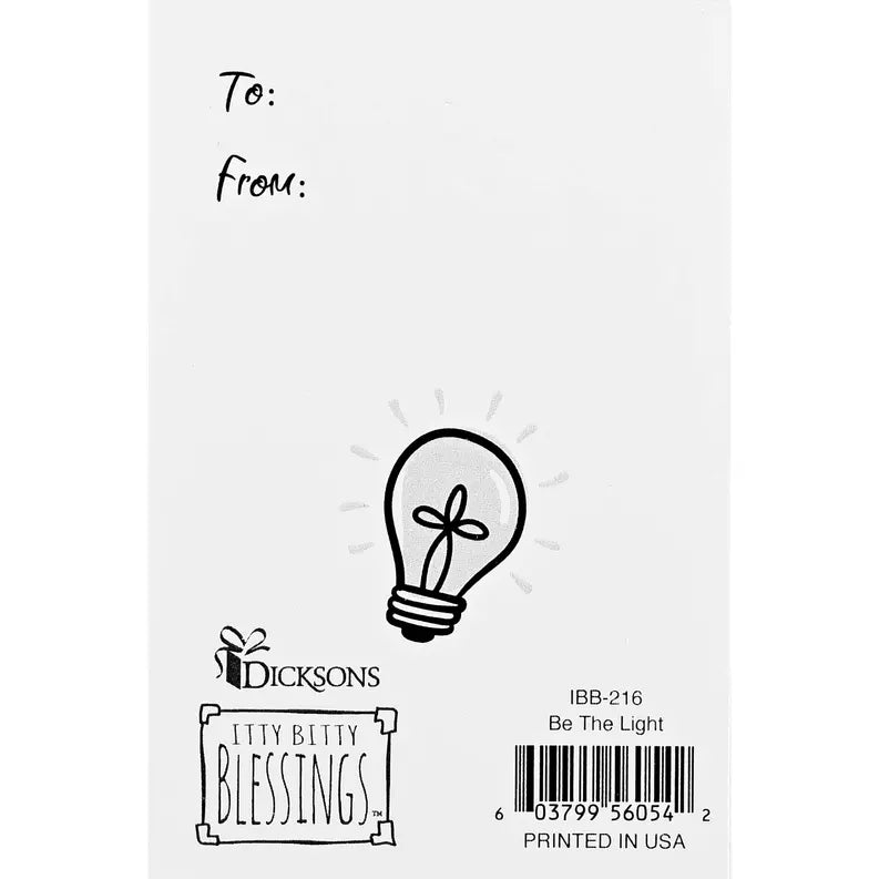 Itty Bitty Card Cross Be The Light Dicksons Inc