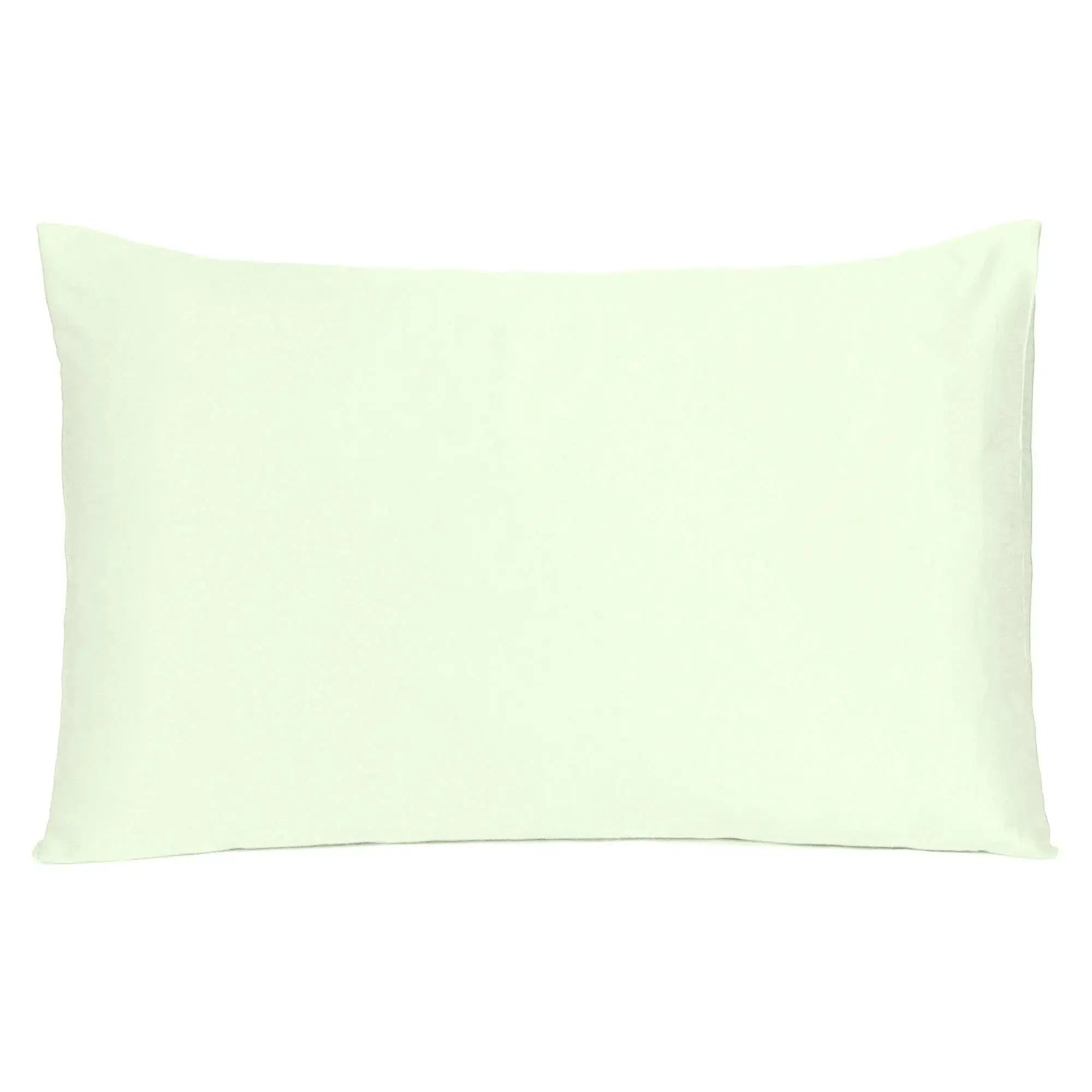 Ivory Dreamy Set Of 2 Silky Satin Standard Pillowcases Homeroots Bed & Bath