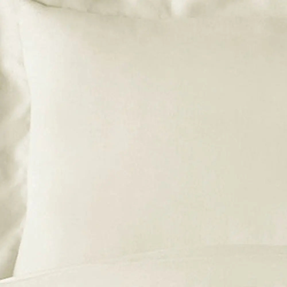 Ivory King Rayon Washable Duvet Cover Set Homeroots Bed & Bath