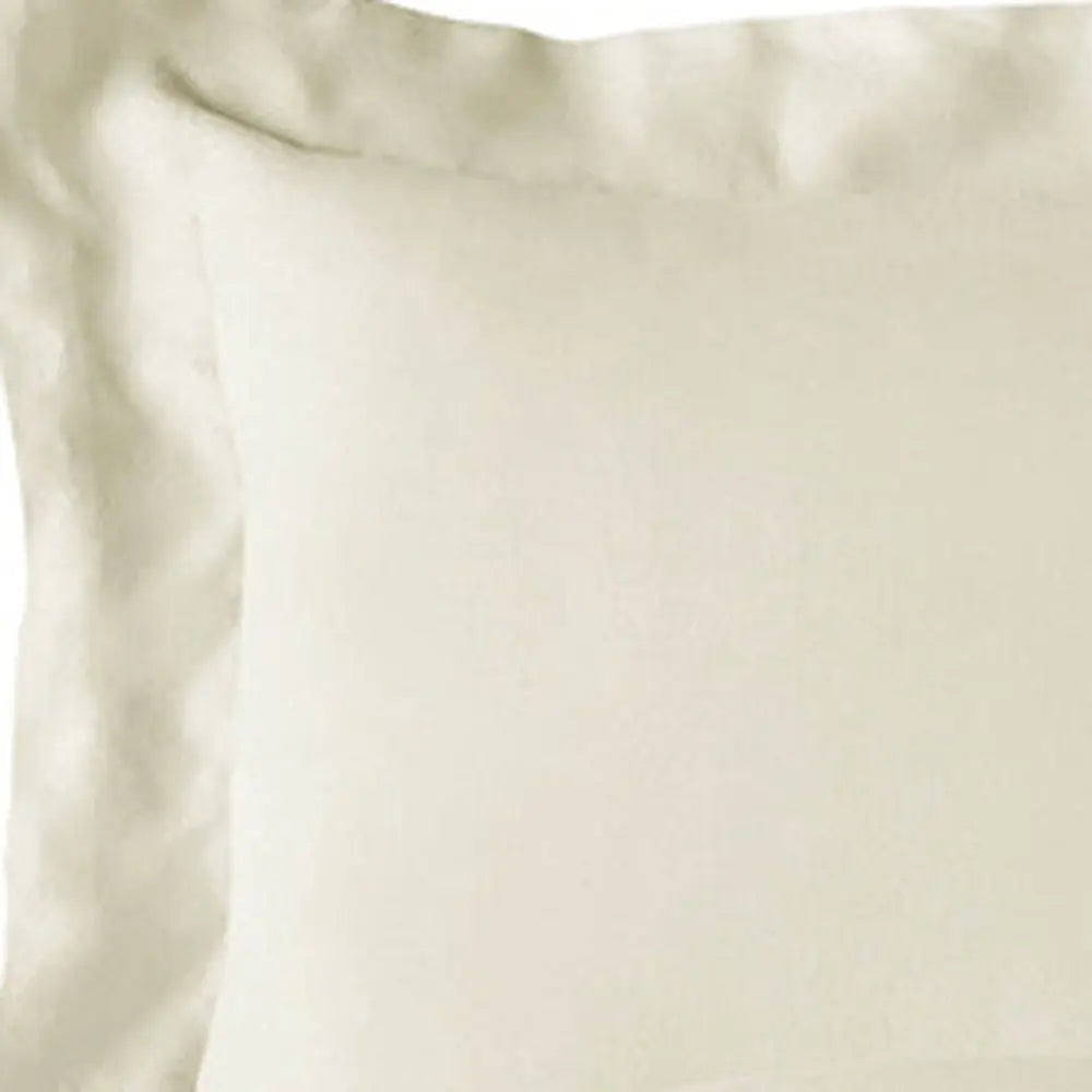 Ivory King Rayon Washable Duvet Cover Set Homeroots Bed & Bath