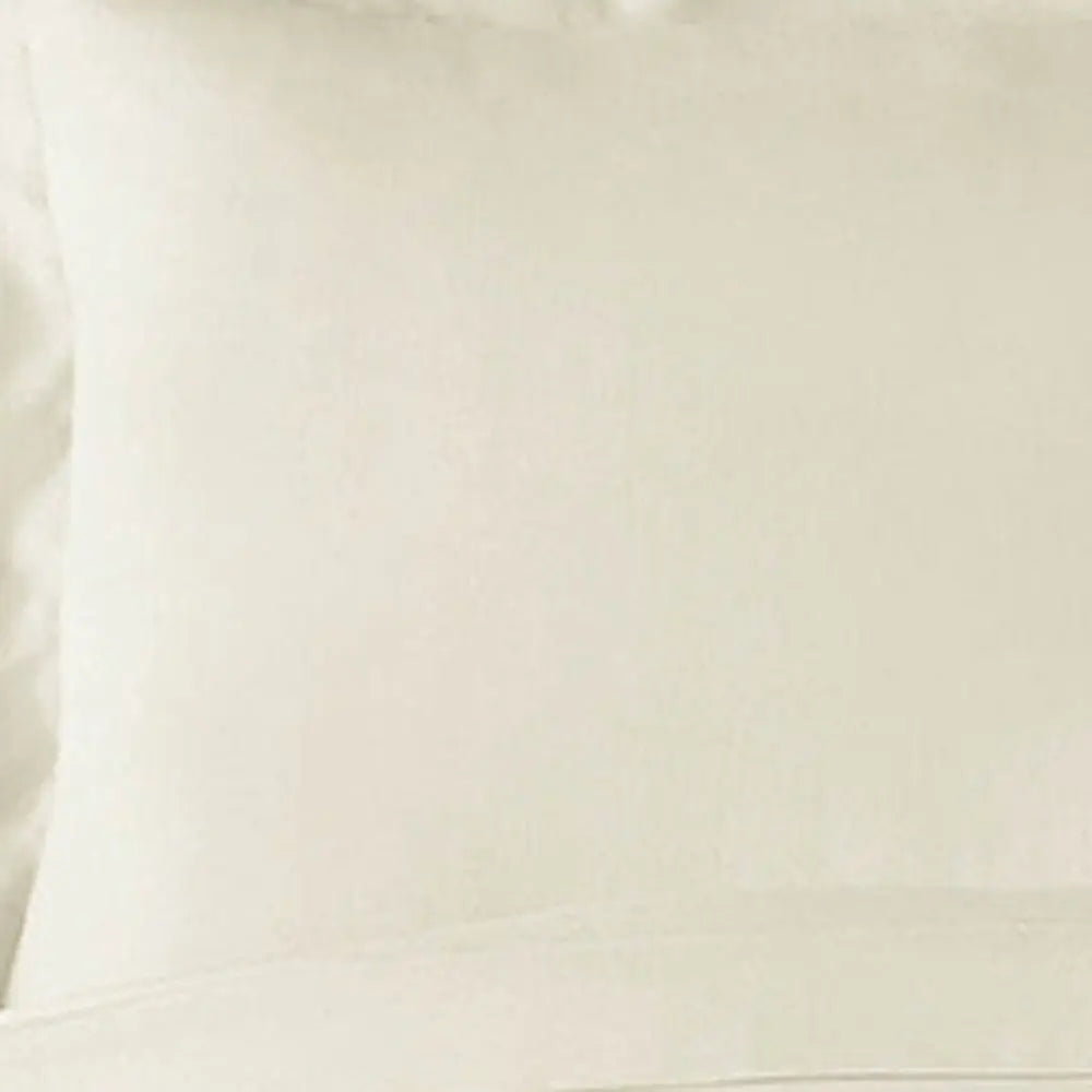 Ivory King Rayon Washable Duvet Cover Set Homeroots Bed & Bath