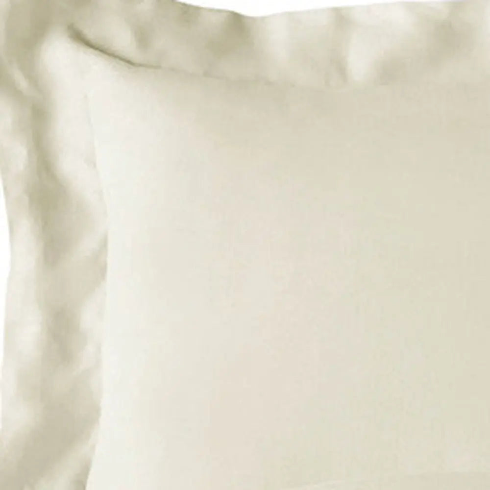 Ivory King Rayon Washable Duvet Cover Set Homeroots Bed & Bath