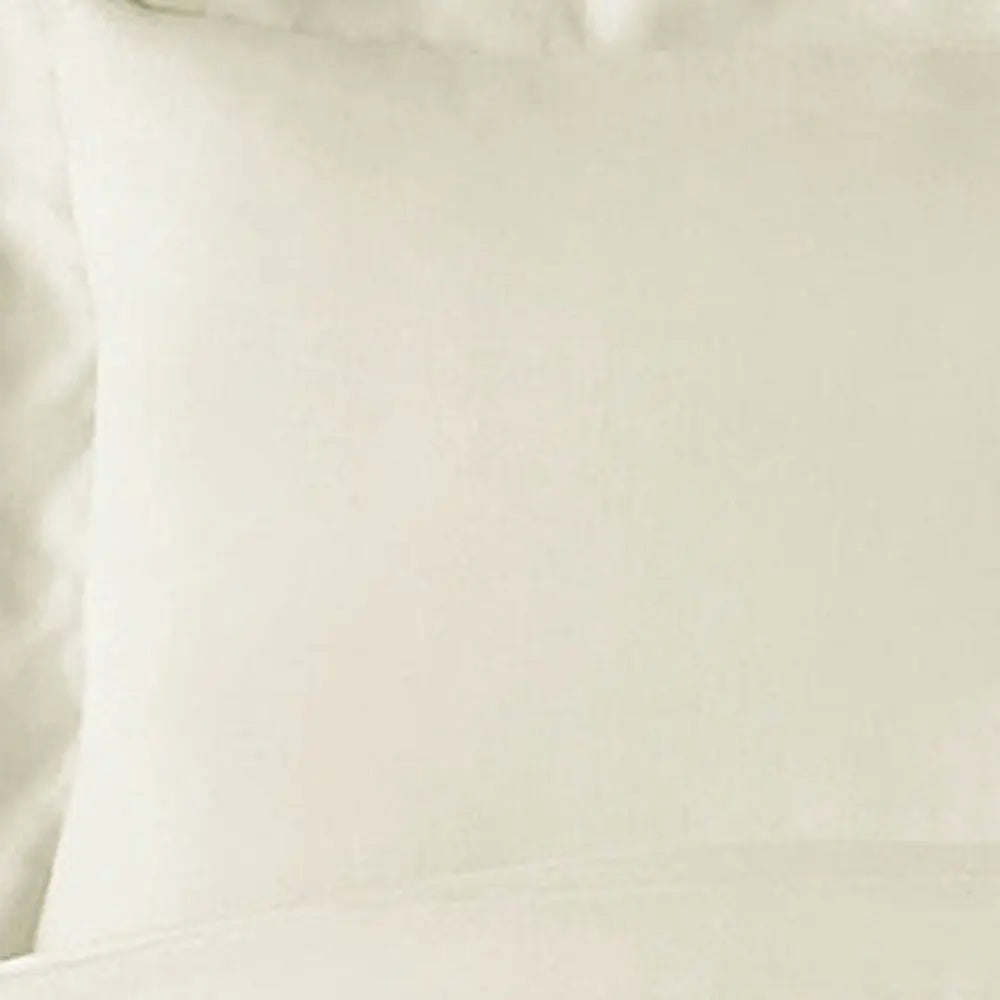 Ivory King Rayon Washable Duvet Cover Set Homeroots Bed & Bath