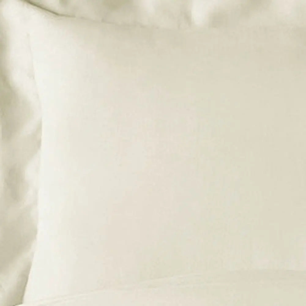 Ivory King Rayon Washable Duvet Cover Set Homeroots Bed & Bath