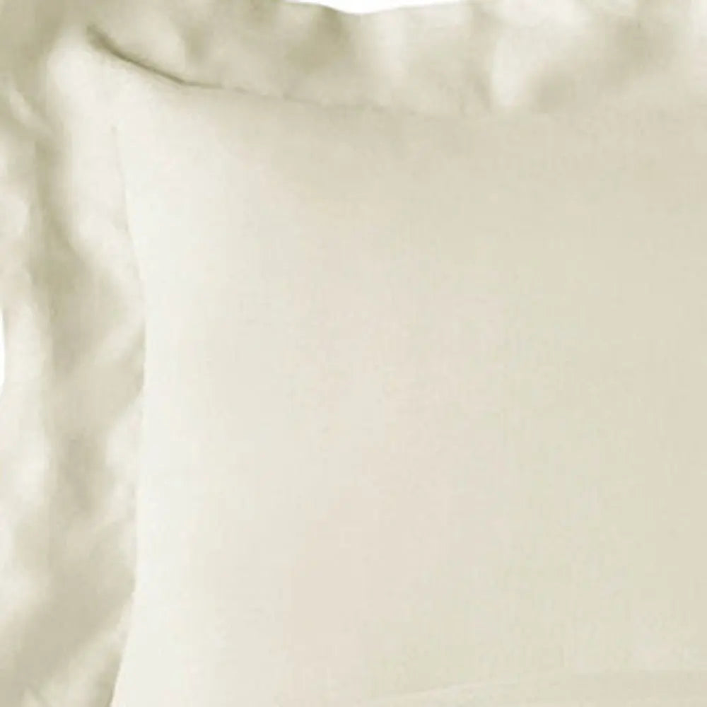 Ivory King Rayon Washable Duvet Cover Set Homeroots Bed & Bath