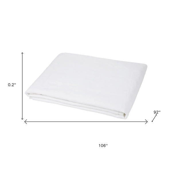 Ivory Linen Full Double Flat Sheet Homeroots Bed & Bath