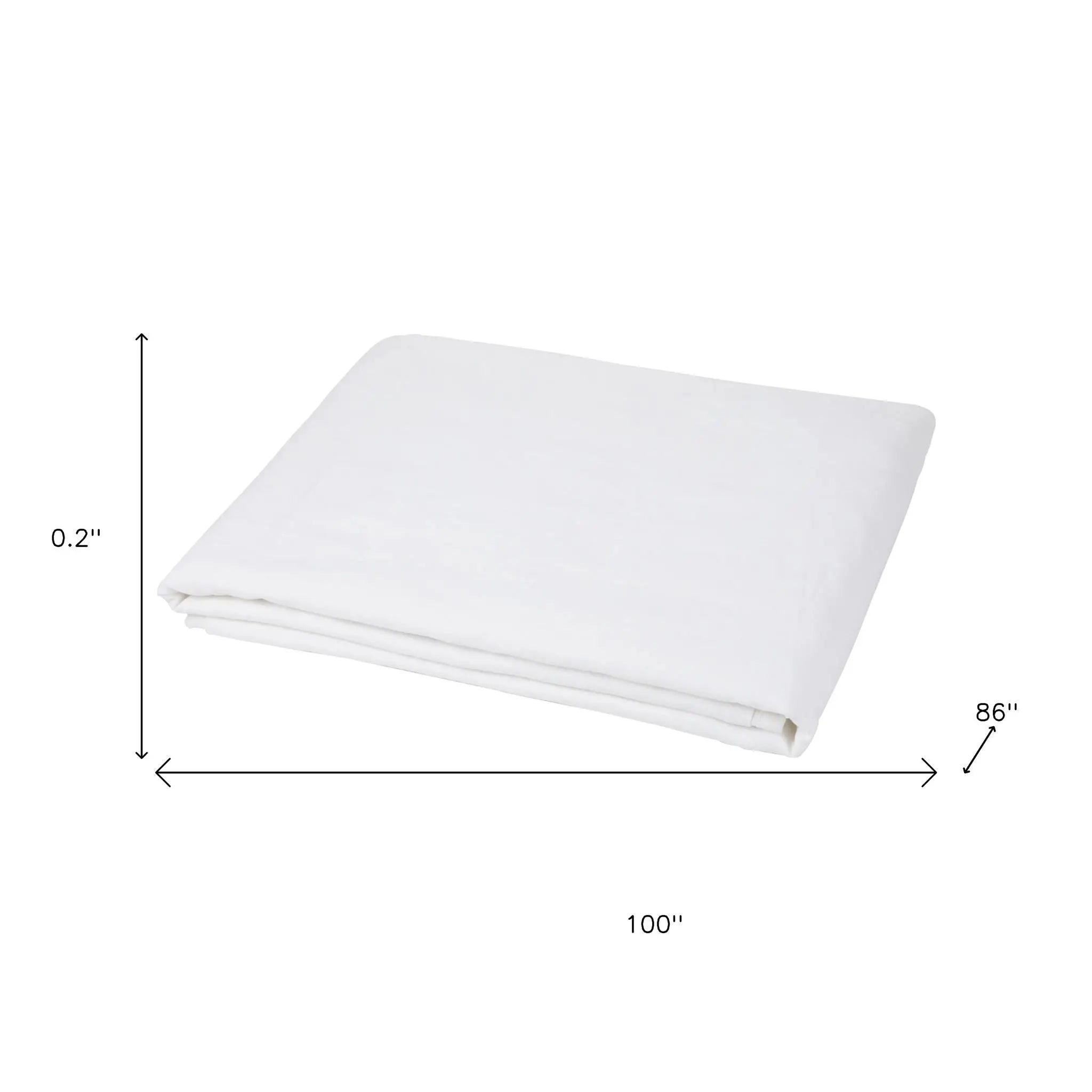 Ivory Linen Twin Flat Sheet Homeroots Bed & Bath