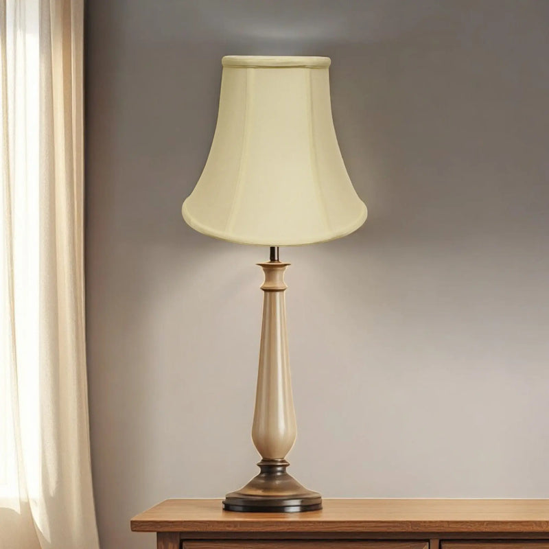 Ivory Monay Shantung Silk Bell Lamp Shade Homeroots Lighting