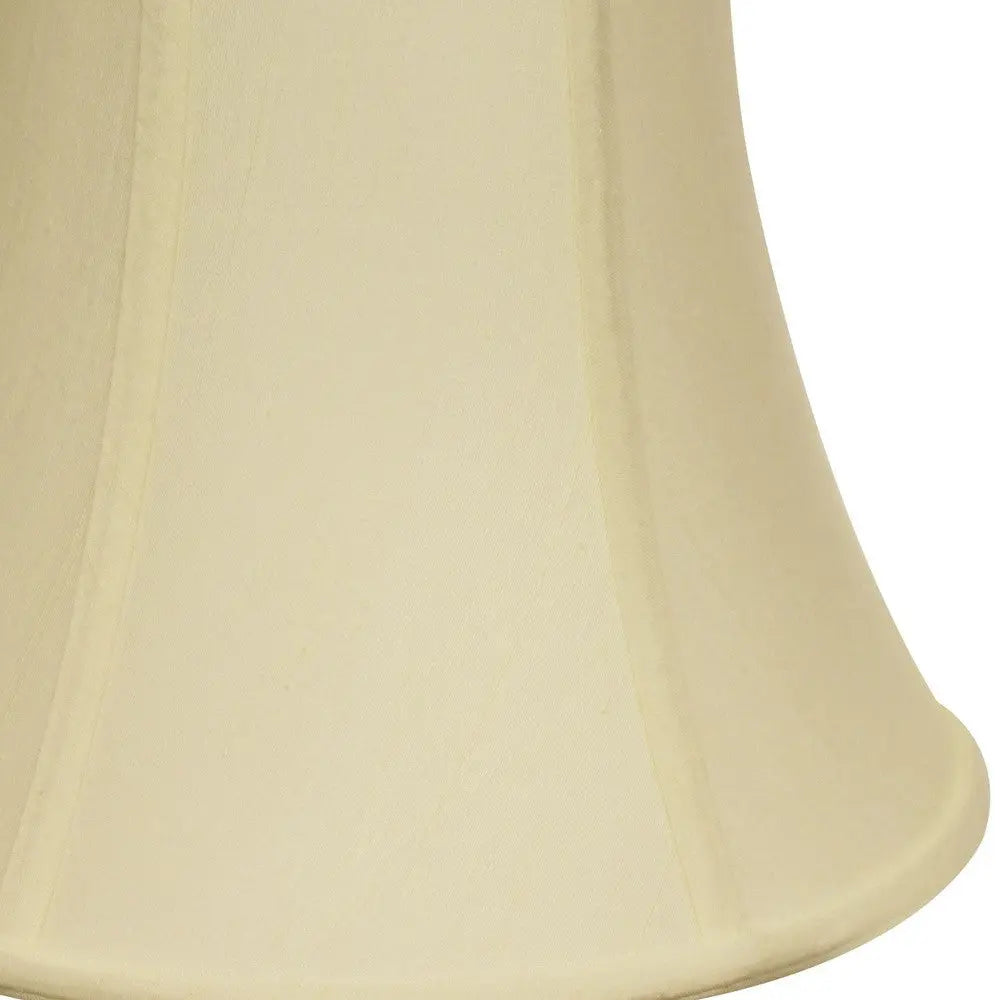 Ivory Monay Shantung Silk Bell Lamp Shade Homeroots Lighting
