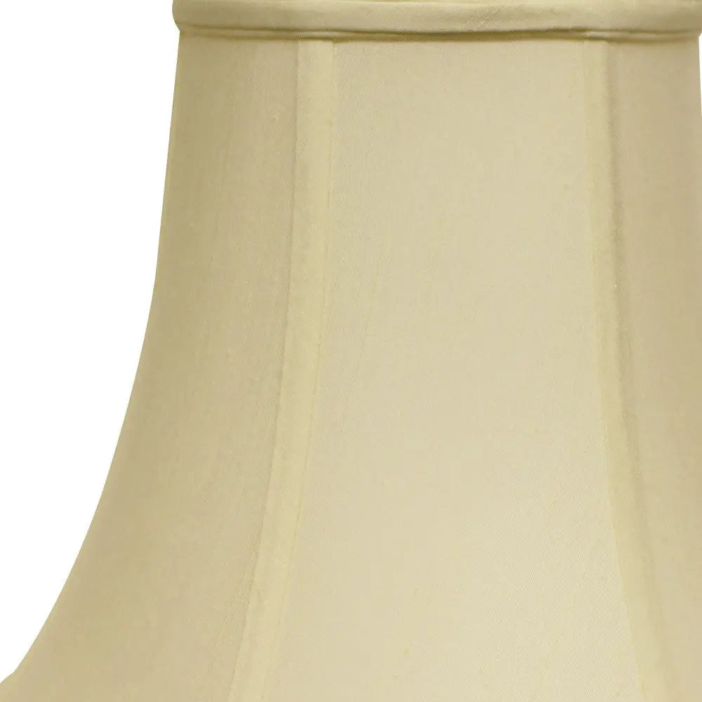 Ivory Monay Shantung Silk Bell Lamp Shade Homeroots Lighting