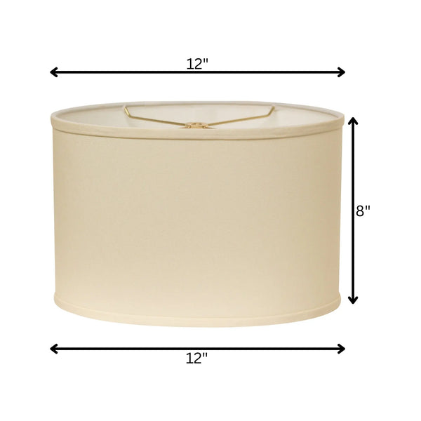 Ivory No Slub Innsbruck Oval Lamp Shade Homeroots Lighting