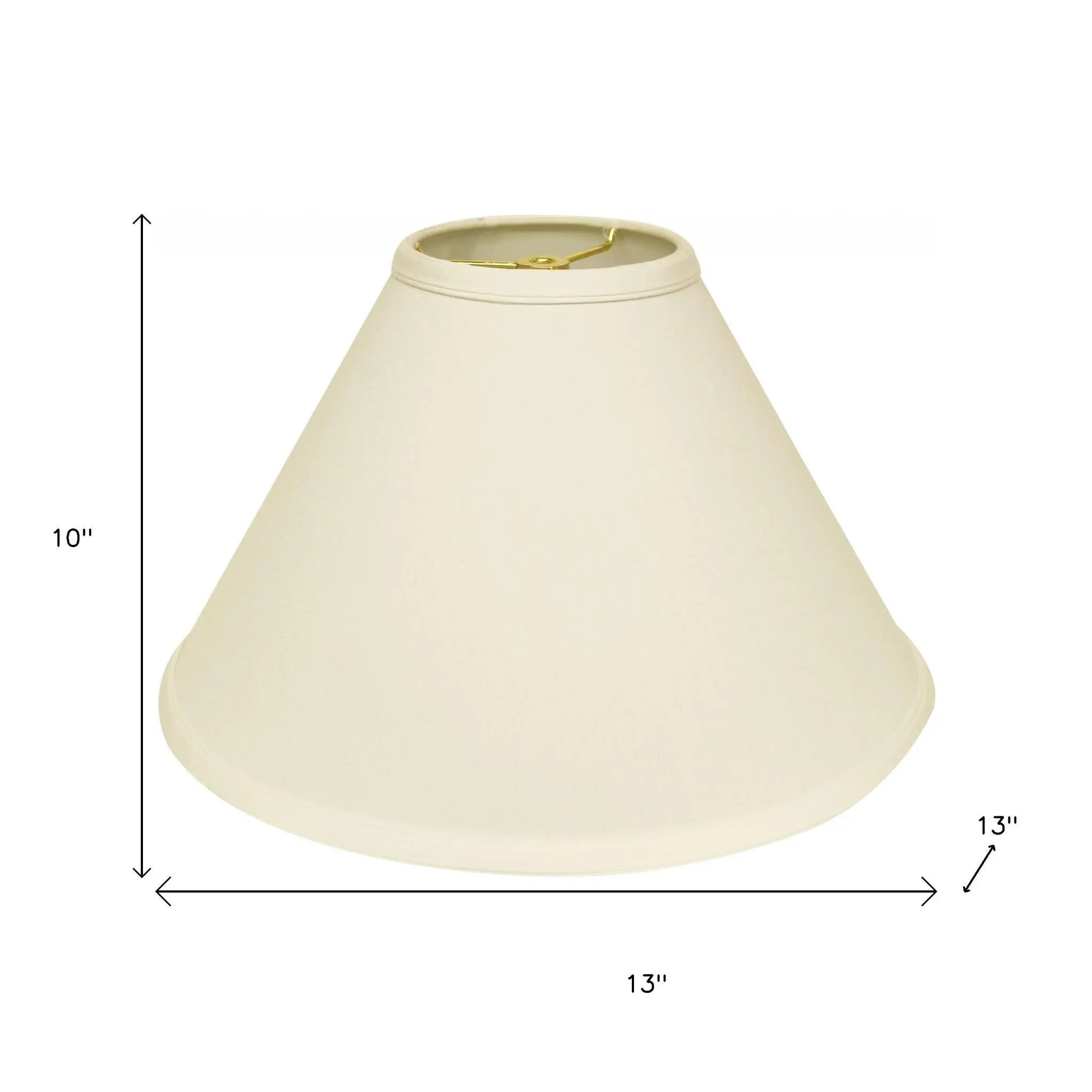 Ivory No Slub Innsbruck Print Cone Lamp Shade Homeroots Lighting