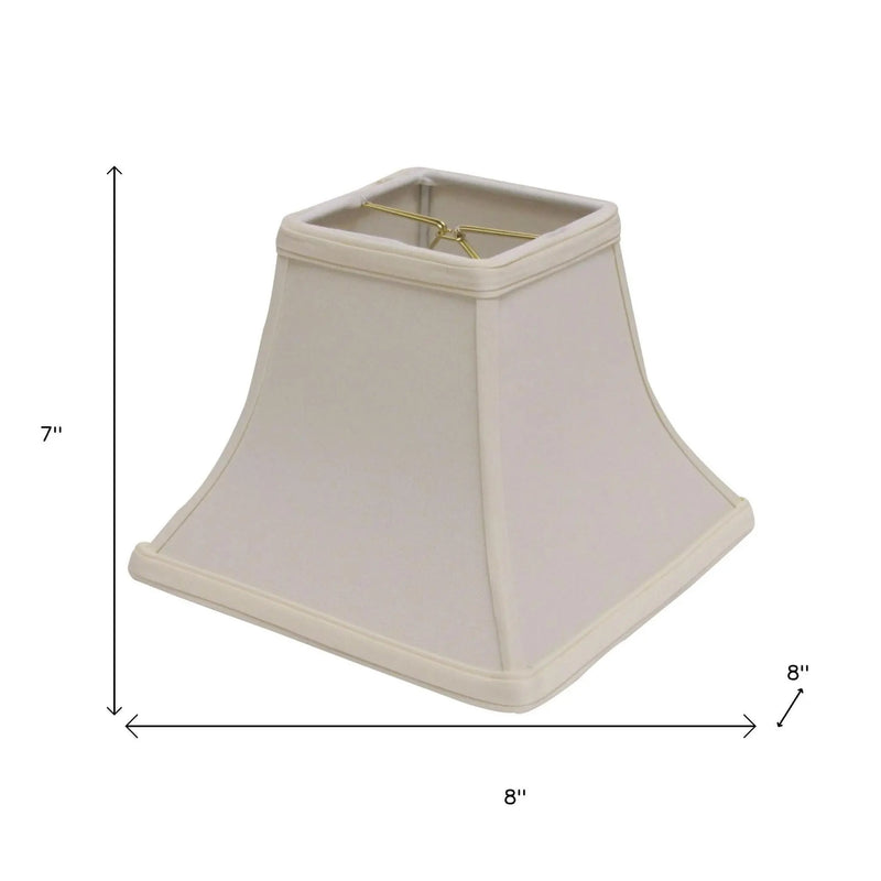 Ivory No Slub Innsbruck Square Lamp Shade Homeroots Lighting