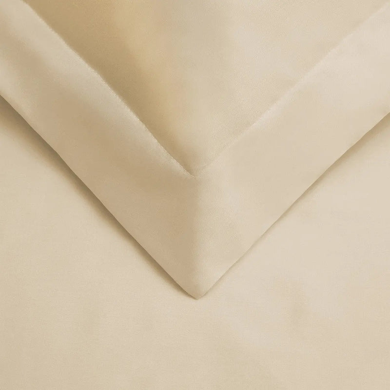 Ivory Queen Cotton Blend 300 Thread Count Washable Duvet Cover Set Homeroots Bed & Bath
