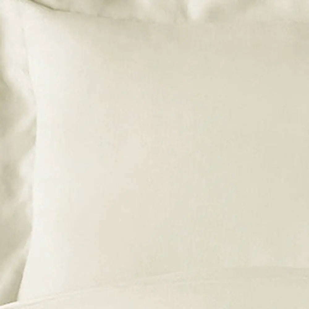 Ivory Queen Rayon Washable Duvet Cover Set Homeroots Bed & Bath