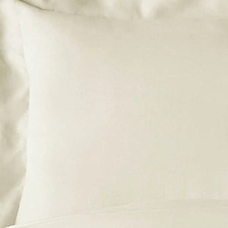 Ivory Queen Rayon Washable Duvet Cover Set Homeroots Bed & Bath