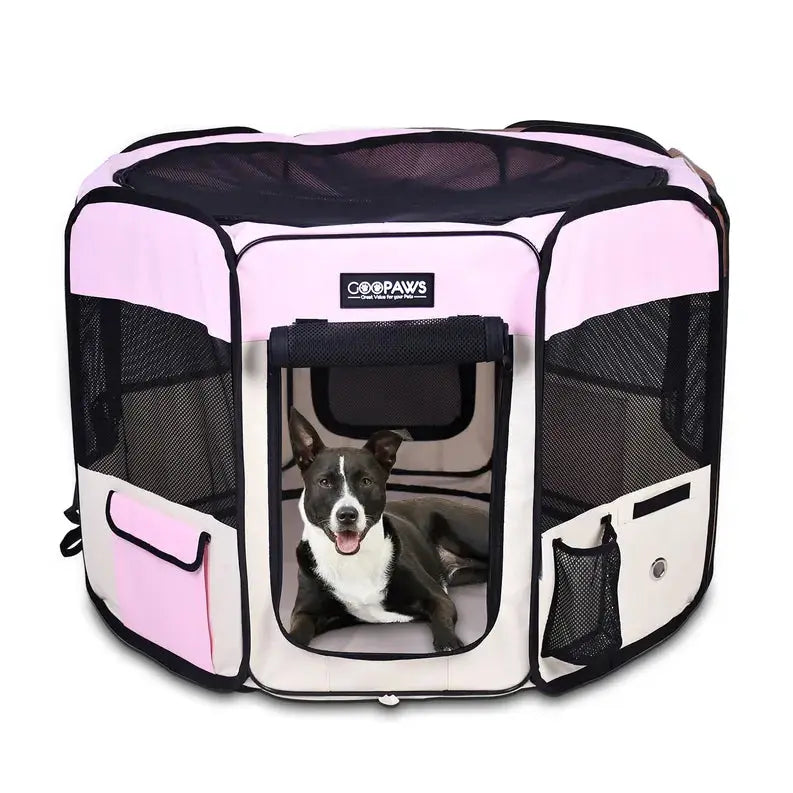 JESPET Pet Dog Playpens 36", 45" & 61" Portable Soft Dog Exercise Pen Kennel with Carry Bag for Puppy Cats Kittens Rabbits, Indoor/Outdoor Use JESPET