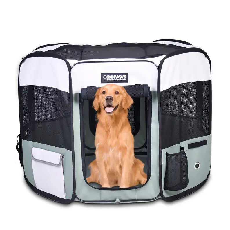 JESPET Pet Dog Playpens 36", 45" & 61" Portable Soft Dog Exercise Pen Kennel with Carry Bag for Puppy Cats Kittens Rabbits, Indoor/Outdoor Use JESPET
