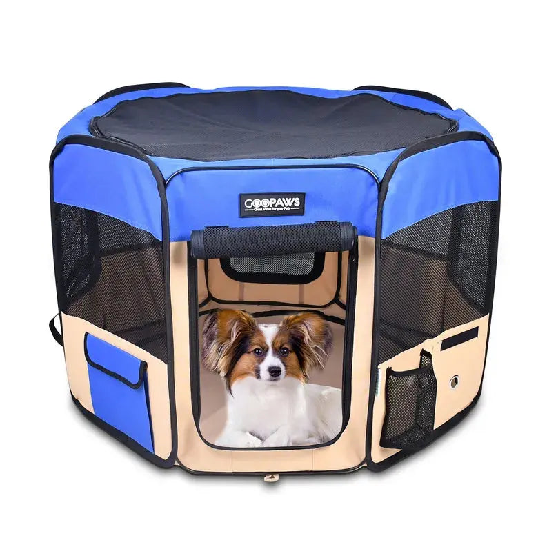 JESPET Pet Dog Playpens 36", 45" & 61" Portable Soft Dog Exercise Pen Kennel with Carry Bag for Puppy Cats Kittens Rabbits, Indoor/Outdoor Use JESPET