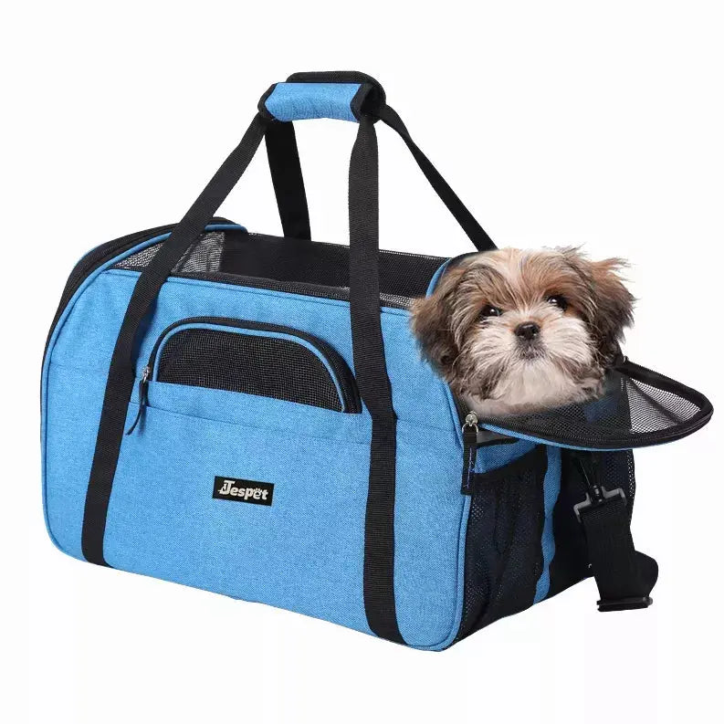 JESPET Soft-Sided Kennel Pet Carrier for Small Dogs, Cats, Puppy, Airline Approved Cat Carriers Dog Carrier Collapsible, Travel Handbag & Car Seat JESPET