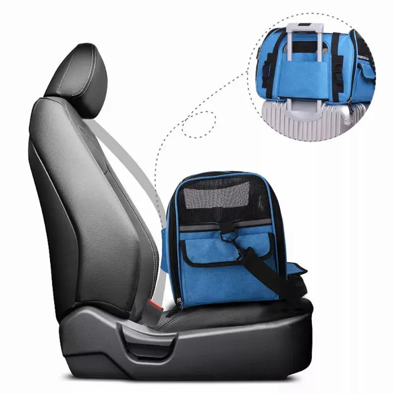 JESPET Soft-Sided Kennel Pet Carrier for Small Dogs, Cats, Puppy, Airline Approved Cat Carriers Dog Carrier Collapsible, Travel Handbag & Car Seat JESPET