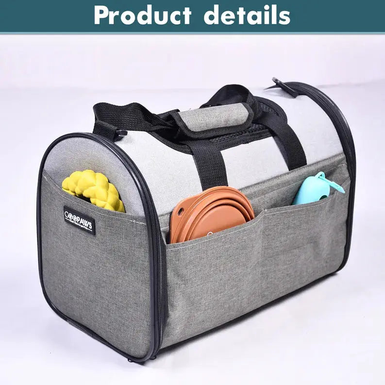 JESPET Soft-Sided Kennel Pet Carrier for Small Dogs, Cats, Puppy, Airline Approved Cat Carriers Dog Carrier Collapsible, Travel Handbag & Car Seat JESPET